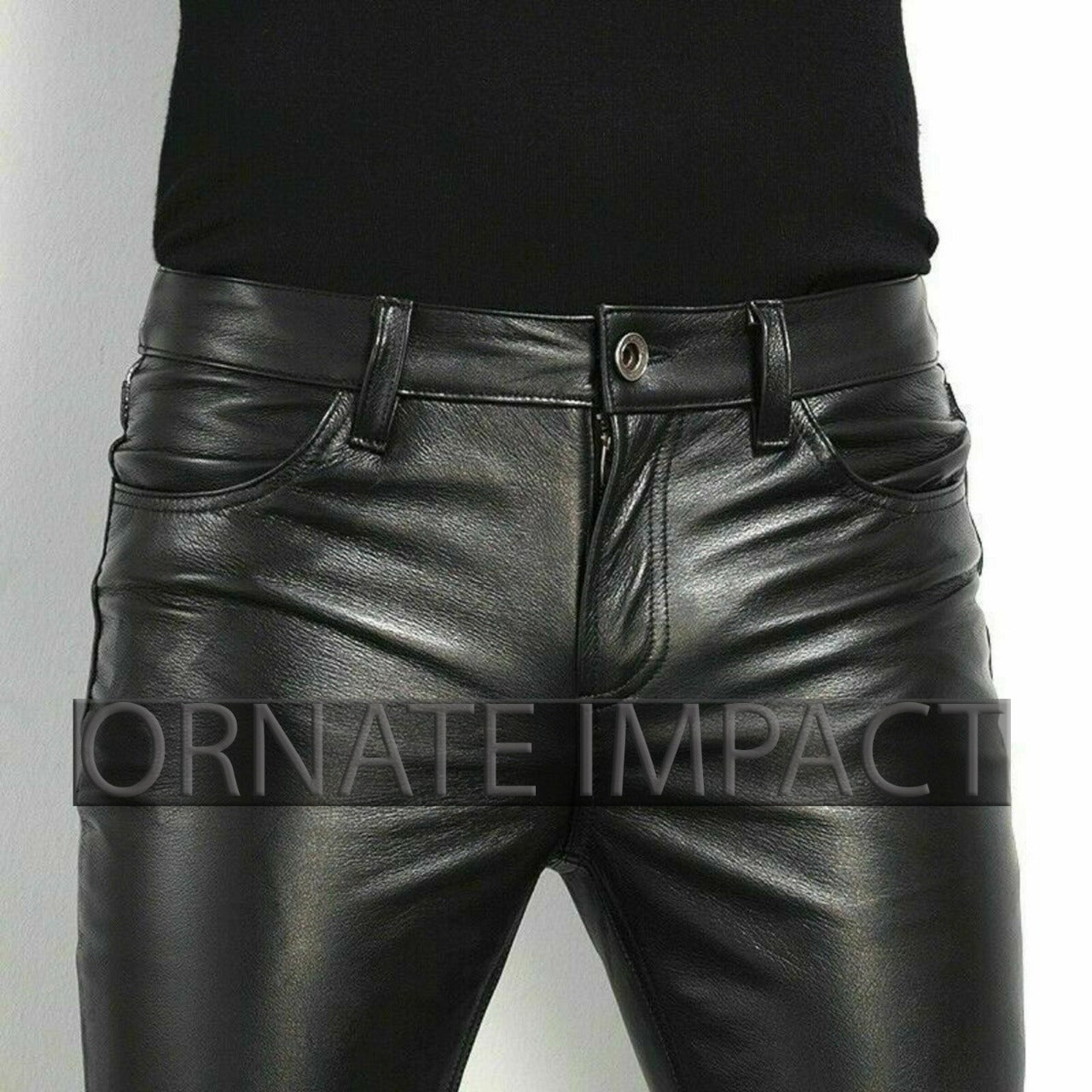 Mens leather jeans 501 best sale