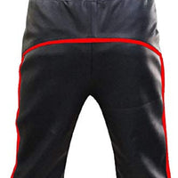 Mens Black Leather Shorts Summer Training Shorts BLUF - Ornate Impact