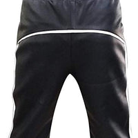 Mens Black Leather Shorts Summer Training Shorts BLUF - Ornate Impact