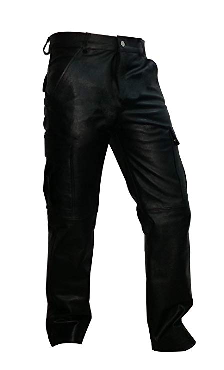 Mens Leather Cargo Pants Mens Black Leather Pants Motorcycle Mens Leather Trousers Leather Jeans Men