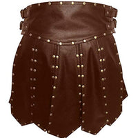 Mens Leather Kilt Roman Leather Kilt Tartan Kilt Mens Leather Gladiator Kilt LARP