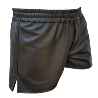 Mens Black Leather Shorts Genuine Leather Shorts Male Leather Shorts Leather Boxer Shorts