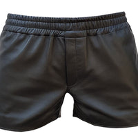 Mens Black Leather Shorts Genuine Leather Shorts Male Leather Shorts Leather Boxer Shorts