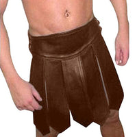 Mens Leather Kilt Roman Leather Kilt Tartan Kilt Mens Leather Gladiator Kilt LARP