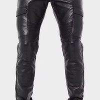 Mens Black Leather Pants Motorcycle Leather Male Pants Mens Leather Trousers Leather Jeans Men