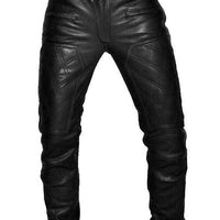 Mens Black Leather Pants Motorcycle Pants Mens Leather Trousers Leather Jeans Men