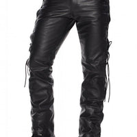 Mens Black Leather Pants Motorcycle Pants Mens Leather Trousers Leather Jeans Men