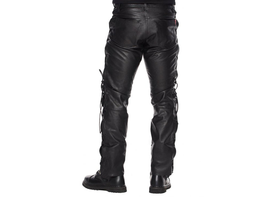 Mens Black Leather Pants Motorcycle Pants Mens Leather Trousers Leather Jeans Men