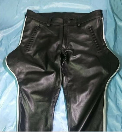 Mens Black Leather Pants Men Leather Pants Mens Leather Trousers Motorbike Leather Jeans Men