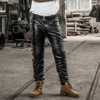 Mens Black Leather Pants Motorbike Leather Guy Pants Mens Leather Trousers Leather Jeans Men