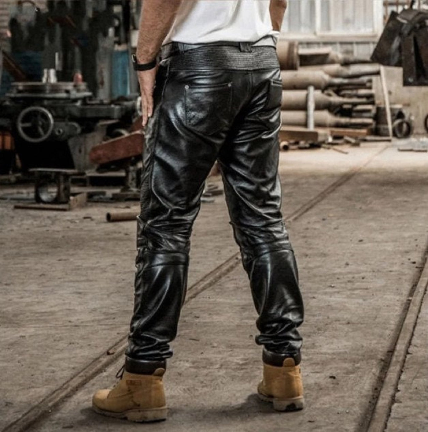 Mens Black Leather Pants Motorbike Leather Guy Pants Mens Leather Trousers Leather Jeans Men