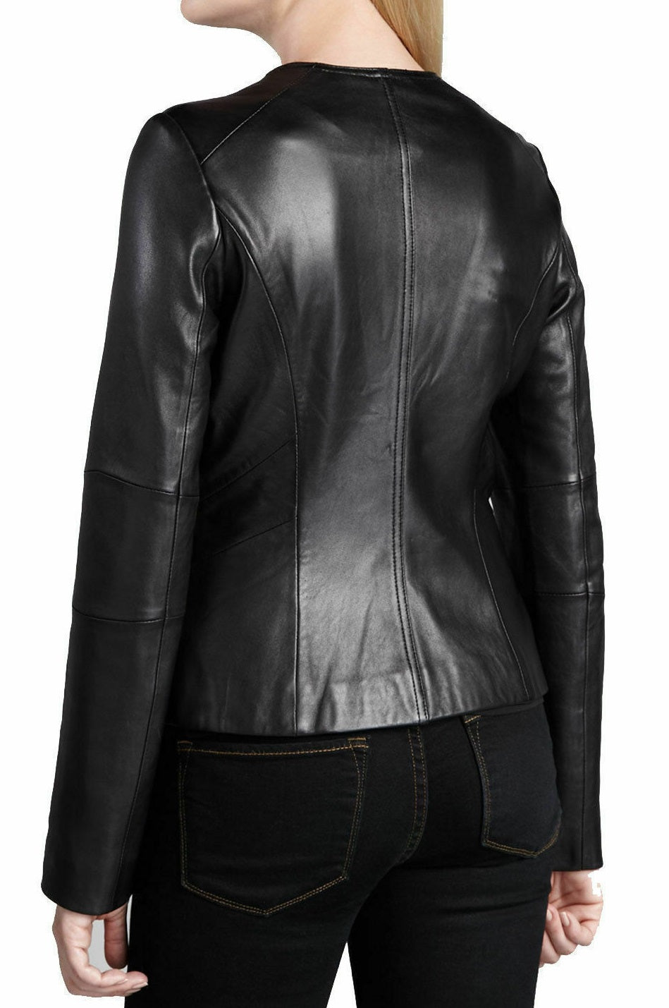 Black Leather Jacket Women Motorbike Jacket Motorcycle Biker Jacket Women