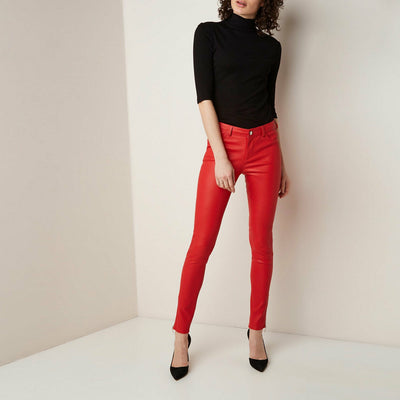 Women Leather Pants Leather Trousers Women Leatherette Pants Leather Jeans Women