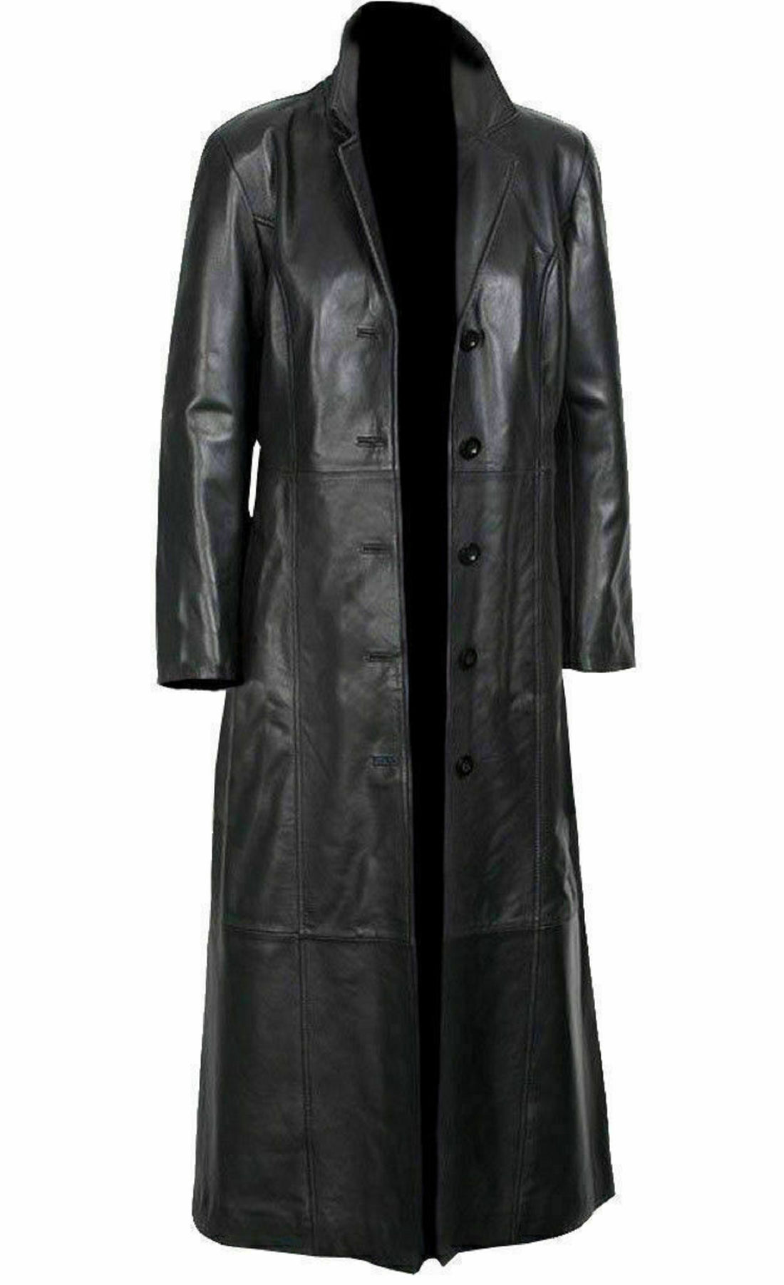 Black Leather Jacket Women Steampunk Coat Trench Gothic Long Coat Winter Ladies Leather Jacket