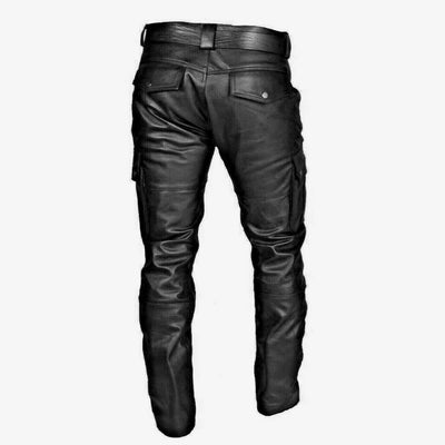 Mens Leather Cargo Pants Mens Black Leather Pants Motorcycle Mens Leather Trousers Leather Jeans Men