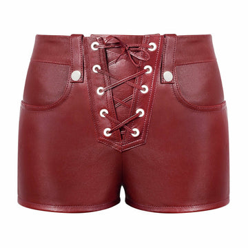 Women Leather Skirt Leatherette Skirts Red Leather Skirt Leather Mini Skirt