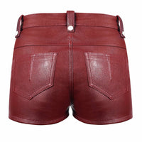 Women Leather Skirt Leatherette Skirts Red Leather Skirt Leather Mini Skirt