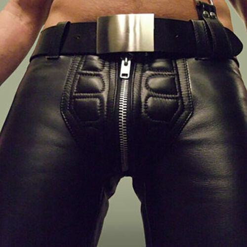 Mens Black Leather Pants Mens Leather Trousers Vegan Leather Pants Leather Jeans Men