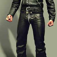 Mens Black Leather Pants Mens Leather Trousers Vegan Leather Pants Leather Jeans Men