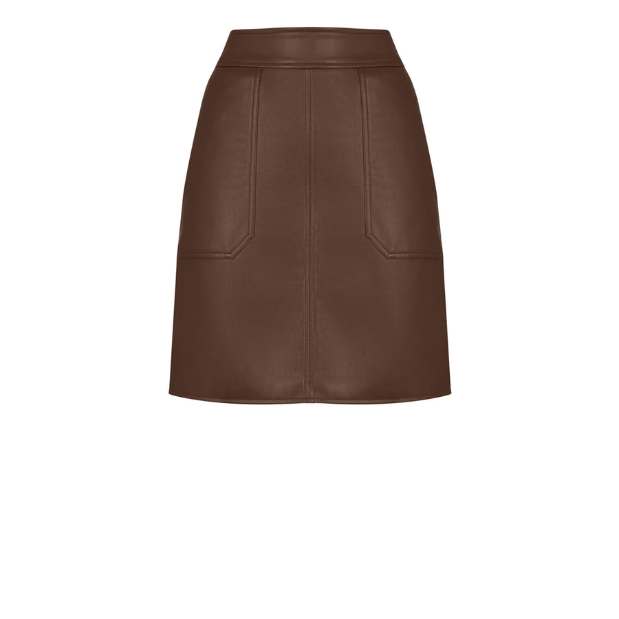 Brown Leather Skirt Women Leather Skirts Long Leather Skirt Leatherette Skirts Leather Maxi Skirt